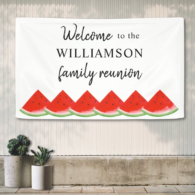  Watermelon Family Reunion Welcome Banner (Creator Uploaded)