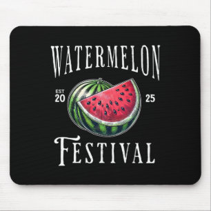 Watermelon Festival 2025 Melon Fruits Summer Vacat Mouse Pad