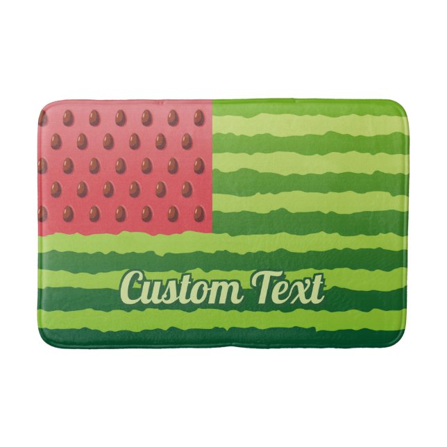 Watermelon Flag Bath Mat (Front)