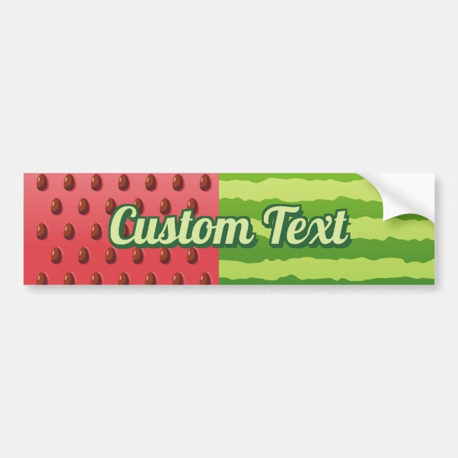 Watermelon Flag Bumper Sticker (Front)
