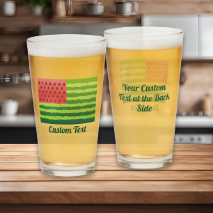 Watermelon Flag Glass