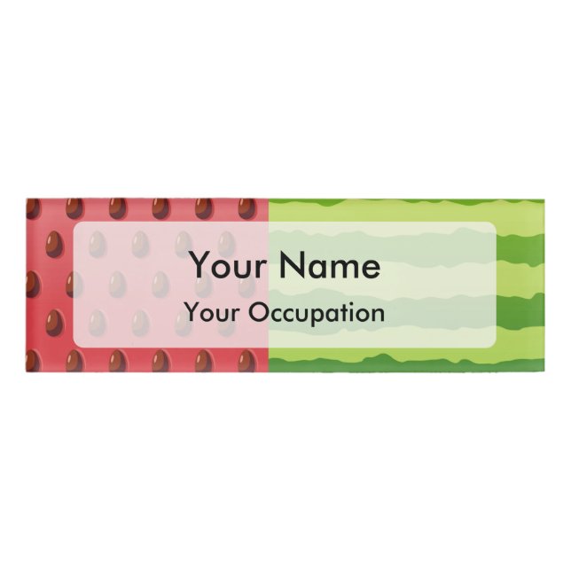 Watermelon Flag Name Tag (Front)