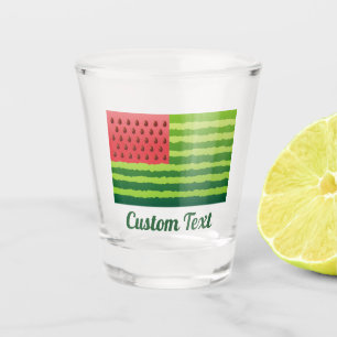 Watermelon Flag Shot Glass