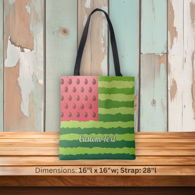 Watermelon Flag Tote Bag (Creator Uploaded)