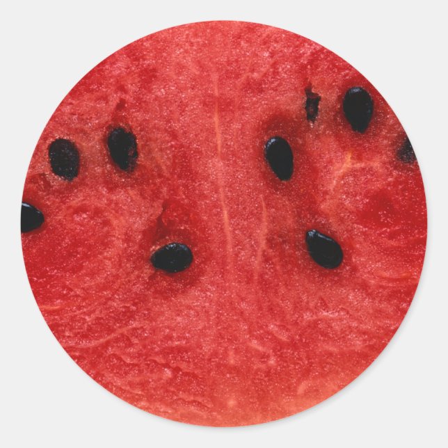Watermelon Flesh Classic Round Sticker (Front)