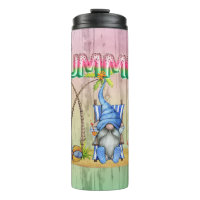 Watermelon Foil Balloons And Beach Gnome With Palm