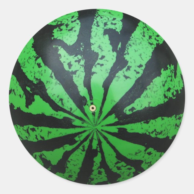 Watermelon Football / Soccer Ball Classic Round Sticker (Front)