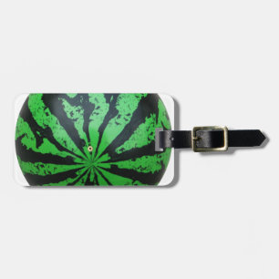 Watermelon Football / Soccer Ball Luggage Tag