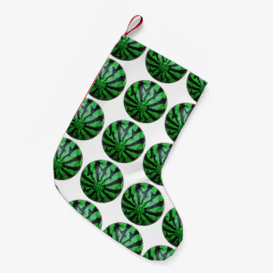 Watermelon Football / Soccer Ball Small Christmas Stocking