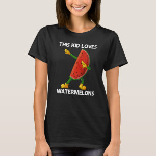 Watermelon For Kids Boys Melon Fruit Plant T-Shirt