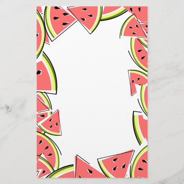 Watermelon Frame Stationery (Front)