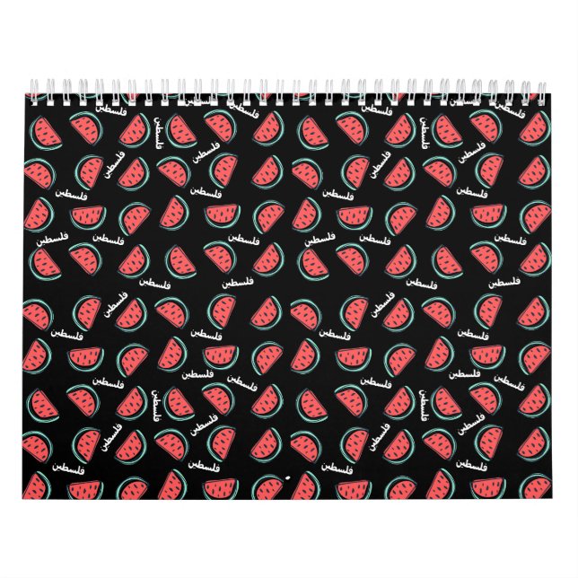 Watermelon Free Palestine Palestinian Falasteen Calendar (Cover)