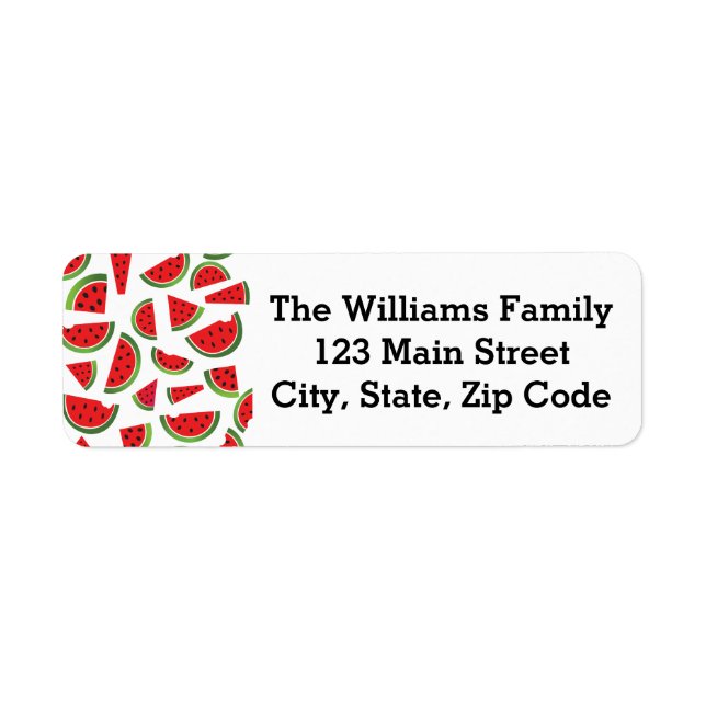 Watermelon Fruit Address Labels (Front)
