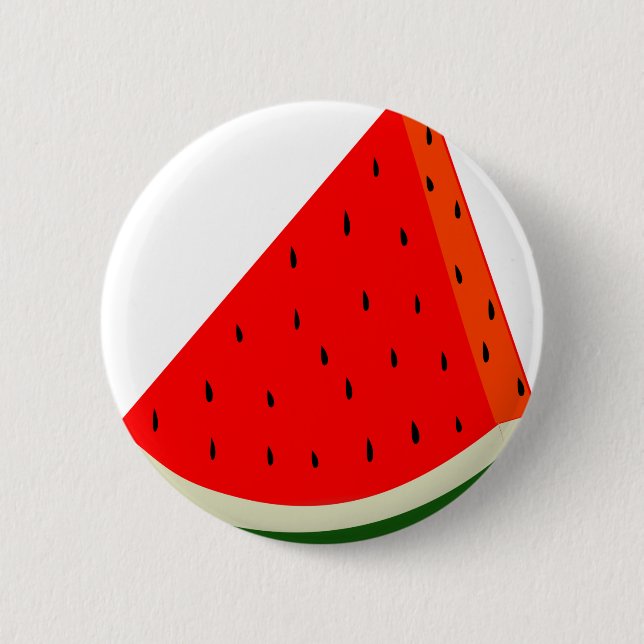 Watermelon Fruit harvest slice summer 6 Cm Round Badge (Front)