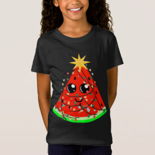 Watermelon Fruit Hawaiian Xmas Summer Christmas In T-Shirt