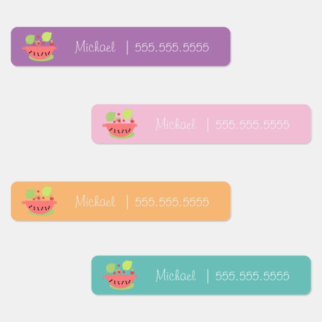 Watermelon Fruit School Class Lunch Name Number (Group)