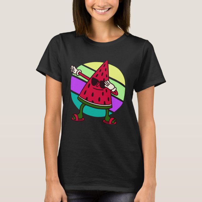 watermelon fruit  summer cute dab T-Shirt (Front)
