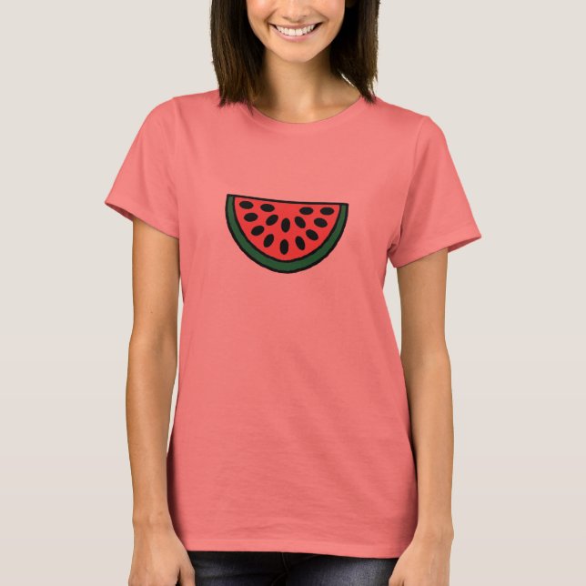 Watermelon Fruits of the Spirit ringer T-Shirt (Front)