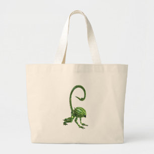 Watermelon Galactic Creature Large Tote Bag