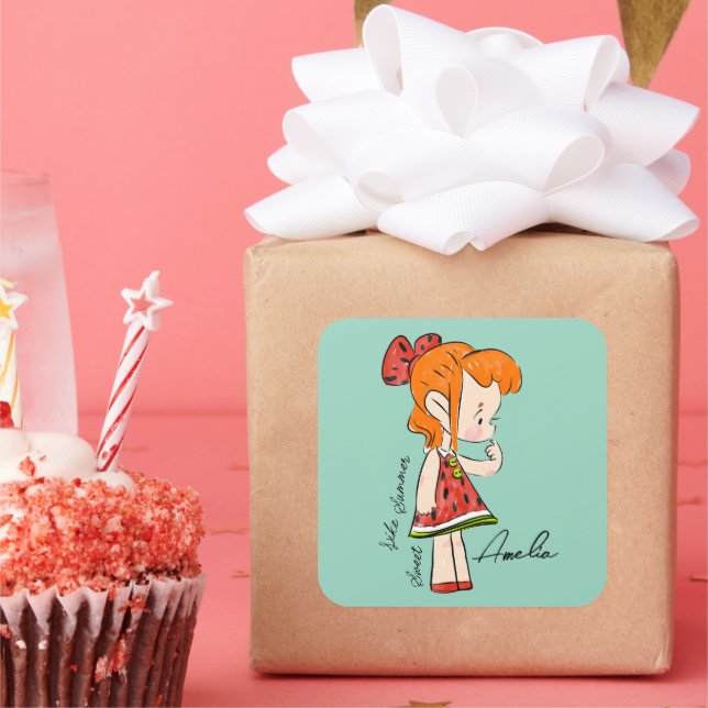 Watermelon Girl Sticker (Party)