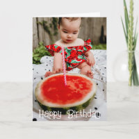Watermelon Grandparent Birthday Grandkid Photo