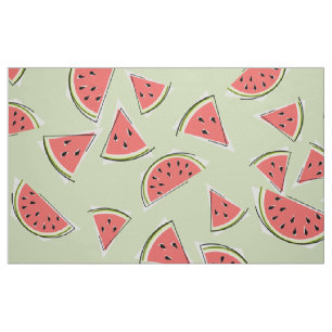 Watermelon Green Multi large Fabric