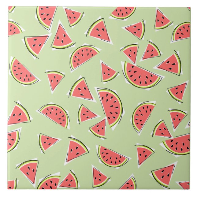 Watermelon Green Multi Tile (Front)