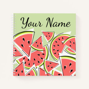 Watermelon Green Name Notebook