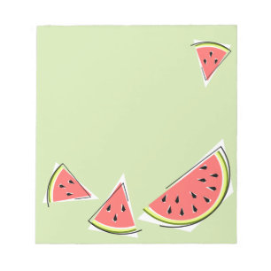Watermelon Green Pieces Notepad