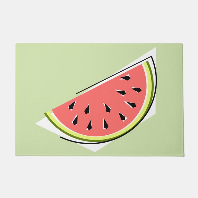 Watermelon Green Slice Doormat (Front)