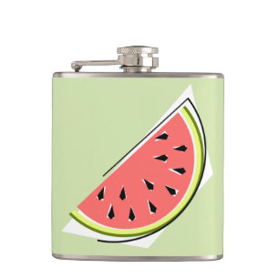 Watermelon Green Slice Hip Flask