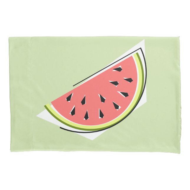 Watermelon Green Slice Pillowcase (Front)