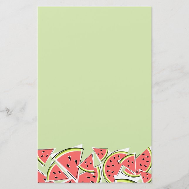 Watermelon Green stationery (Front)