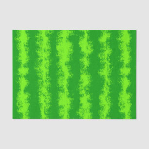Watermelon Green Summer Fruit Rind Pattern Tissue Paper