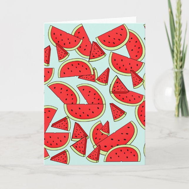 Watermelon  greeting cards Birthdays or holidays (Front)