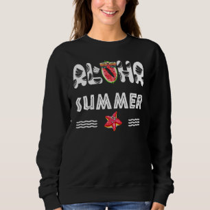 Watermelon Hawaiian Summer Walker Cool Aloha Attir Sweatshirt