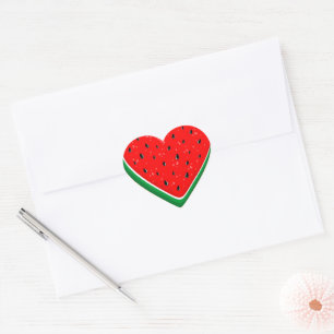 Watermelon Heart Valentine's Day Free Palestine Sticker
