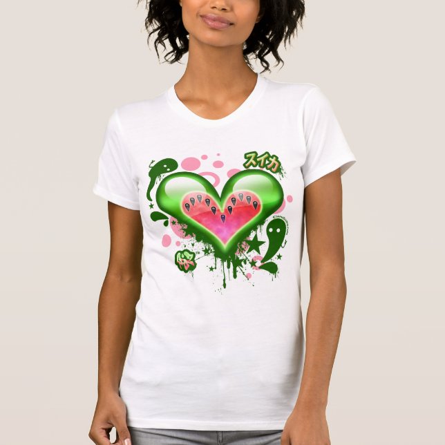 Watermelon Heart (Version 2) T-Shirt (Front)