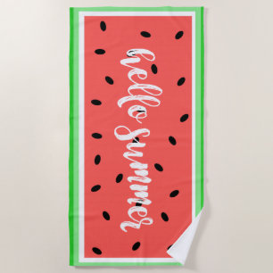 Watermelon Hello Summer ID407 Beach Towel