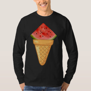 WATERMELON ICE CREAM - FUNNY FRUIT AND ICE CREAM C T-Shirt
