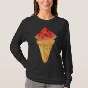 WATERMELON ICE CREAM - FUNNY FRUIT AND ICE CREAM C T-Shirt