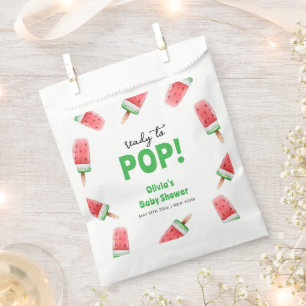 Watermelon Ice Cream Popcicle Baby Shower Favour Bags