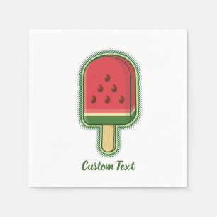 Watermelon Ice Cream Stick Napkin