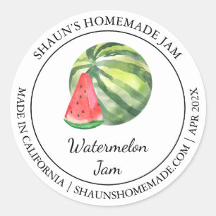 Watermelon Jam Modern label