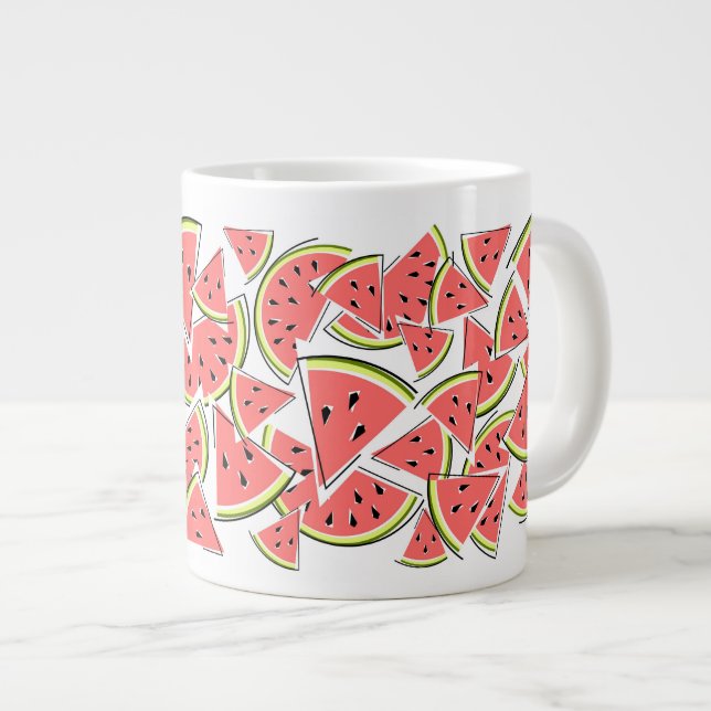 Watermelon Large Coffee Mug (Front Right)