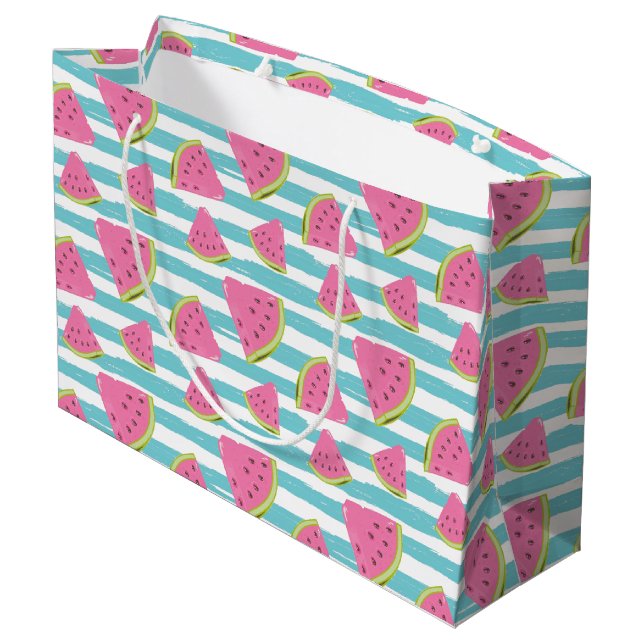 Watermelon Large Gift Bag (Back Angled)