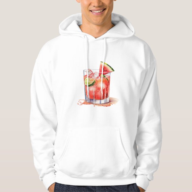 Watermelon Lime Cocktail Hoodie (Front)