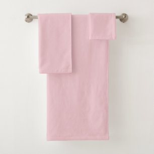Watermelon Lollipop Pink Solid Colour Bath Towel Set