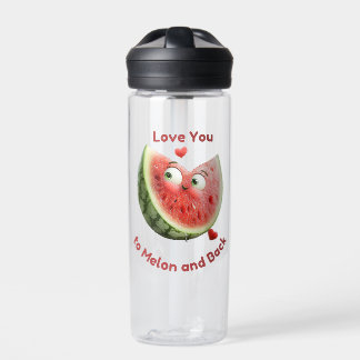 Watermelon Love: Sweet & Juicy Heart Water Bottle