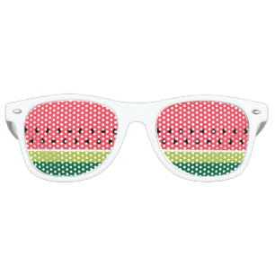Watermelon Melon Stripes Summer Beach Retro Sunglasses